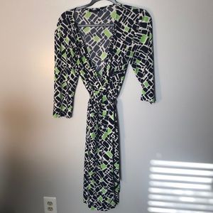 Quarter sleeve, Chaps brand wrap dress